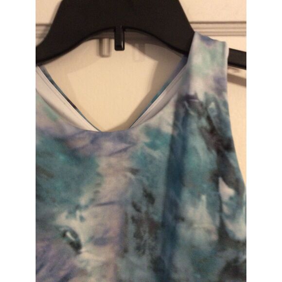 Athleta Small S Cropped Racer Back Workout Top Built in Bra - Picture 2 of 5